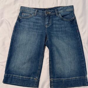 Tommy Hilfiger Women Denim Bermuda Shorts - Blue